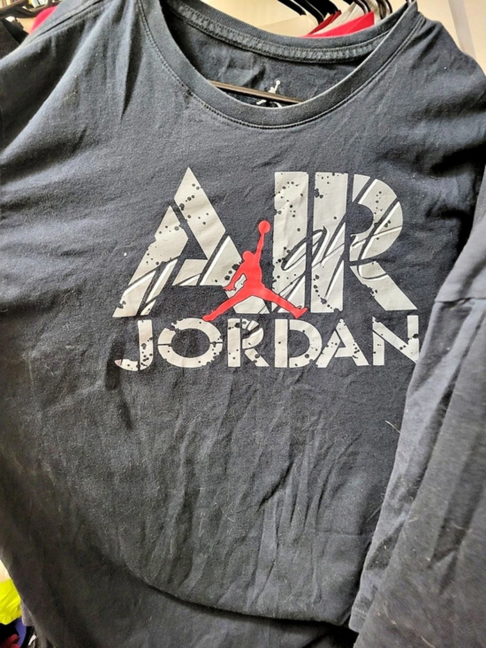 Jordan Sportswear Flight Cement AOP Tee Graphic Tee Size XL